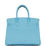 Hermes Birkin 30 Celeste Epsom Gold Hardware