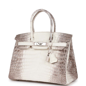 Hermes Birkin 30 Himalaya Niloticus Crocodile Palladium Hardware