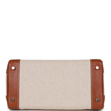 Hermes HAC Birkin 32 Toile and Barenia Palladium Hardware