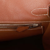 Hermes HAC Birkin 32 Toile and Barenia Palladium Hardware