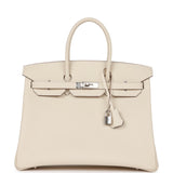 Hermes Special Order (HSS) Birkin 35 Nata Verso Epsom Palladium Hardware