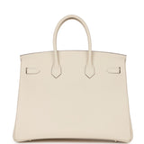 Hermes Special Order (HSS) Birkin 35 Nata Verso Epsom Palladium Hardware