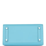 Hermes Birkin Sellier 25 Celeste Epsom Palladium Hardware