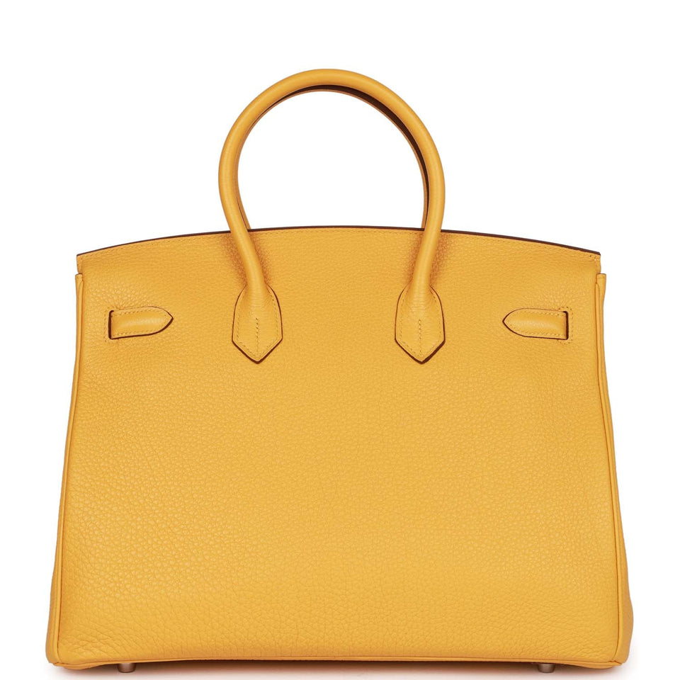 Hermes Birkin 35 Soleil Togo Palladium Hardware