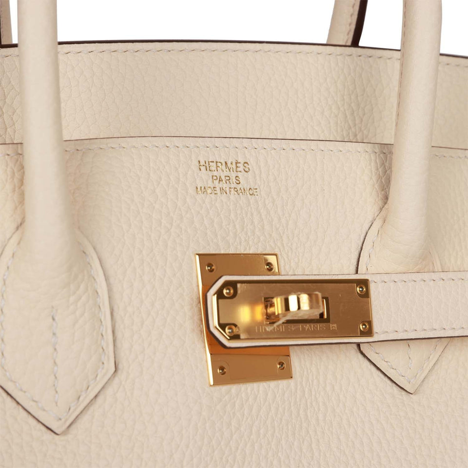 Hermes Birkin 35 Nata Clemence Gold Hardware