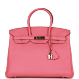 Hermes Birkin 35 Rose Lipstick Togo Palladium Hardware