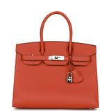 Hermes Birkin Sellier 30 Terre Battue Epsom Palladium Hardware