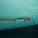 Hermes Birkin 35 Bleu Atoll Togo Gold Hardware