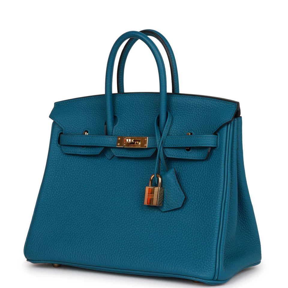 Hermes Birkin 25 Colvert Togo Gold Hardware