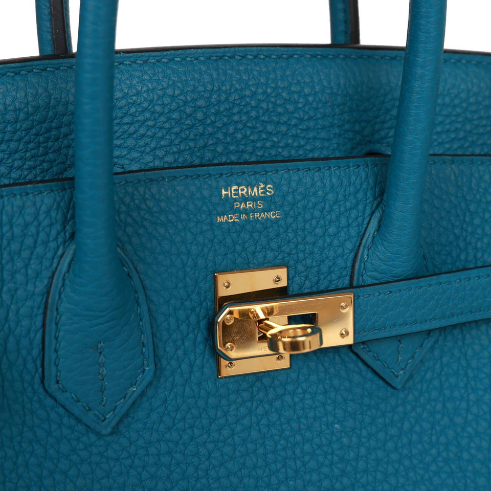 Hermes Birkin 25 Colvert Togo Gold Hardware