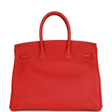 Hermes Birkin 35 Rouge de Coeur Togo Gold Hardware