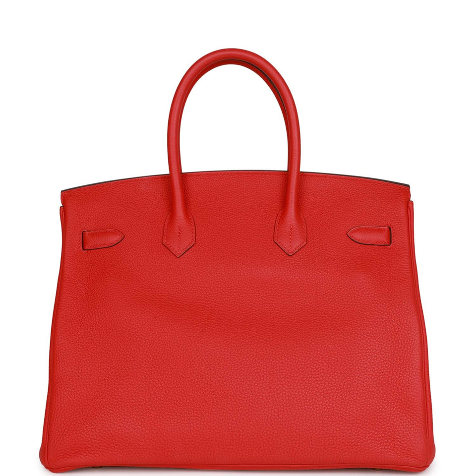 Hermes Birkin 35 Rouge de Coeur Togo Gold Hardware - Deposit