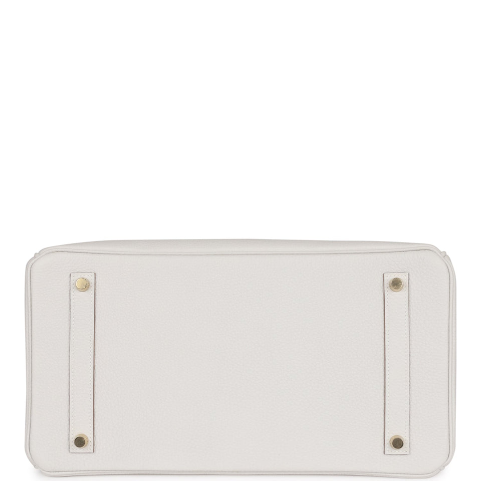 Hermes Birkin 35 Gris Pale Togo Gold Hardware