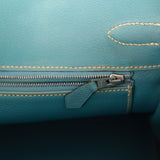 Vintage Hermes Birkin 30 Denim and Blue Jean Gulliver Palladium Hardware