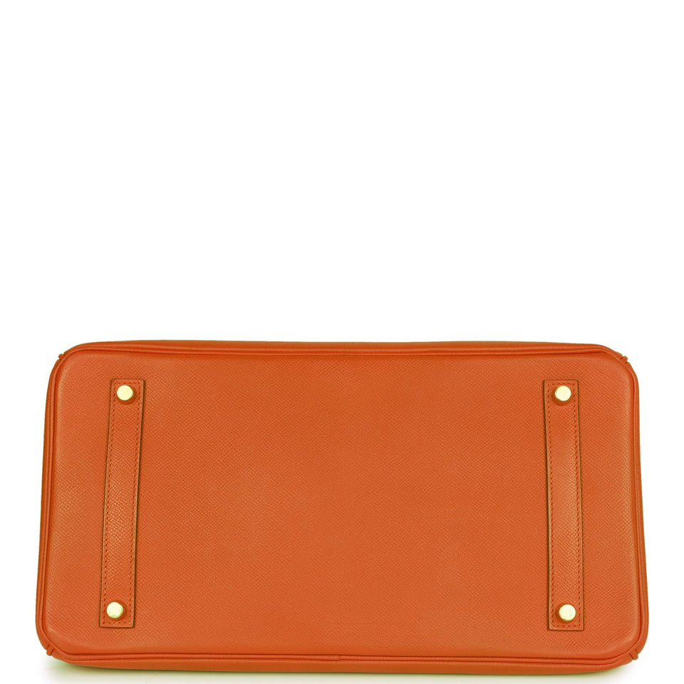 Hermes Birkin 35 Feu Epsom Gold Hardware