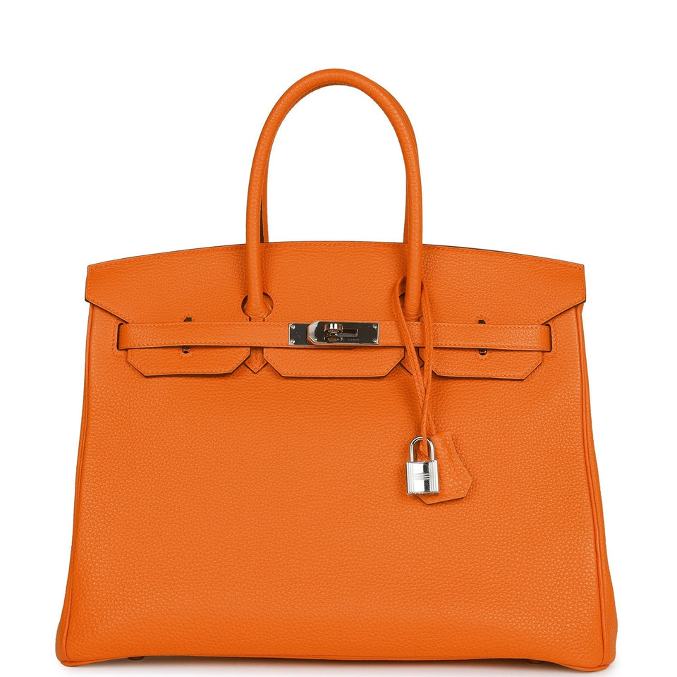 Hermes Birkin 35 Orange H Togo Palladium Hardware