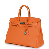 Hermes Birkin 35 Orange H Togo Palladium Hardware