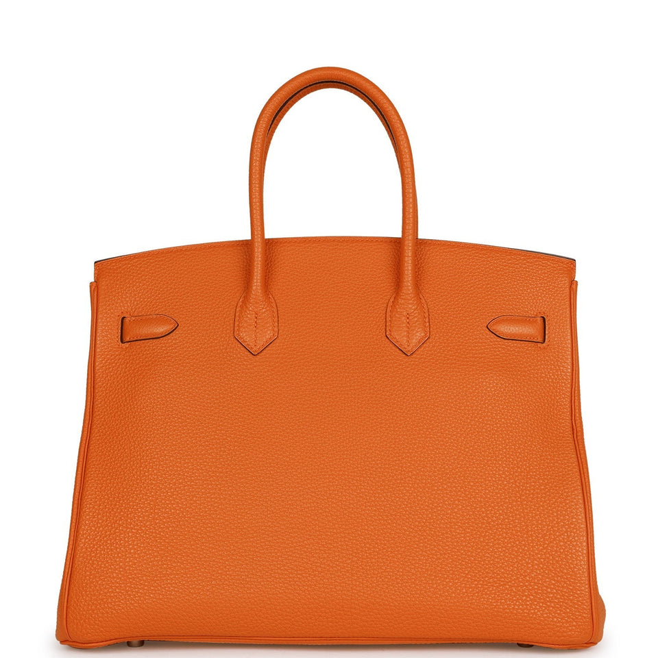 Hermes Birkin 35 Orange H Togo Palladium Hardware