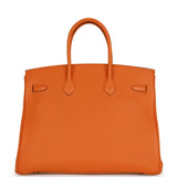 Hermes Birkin 35 Orange H Togo Palladium Hardware