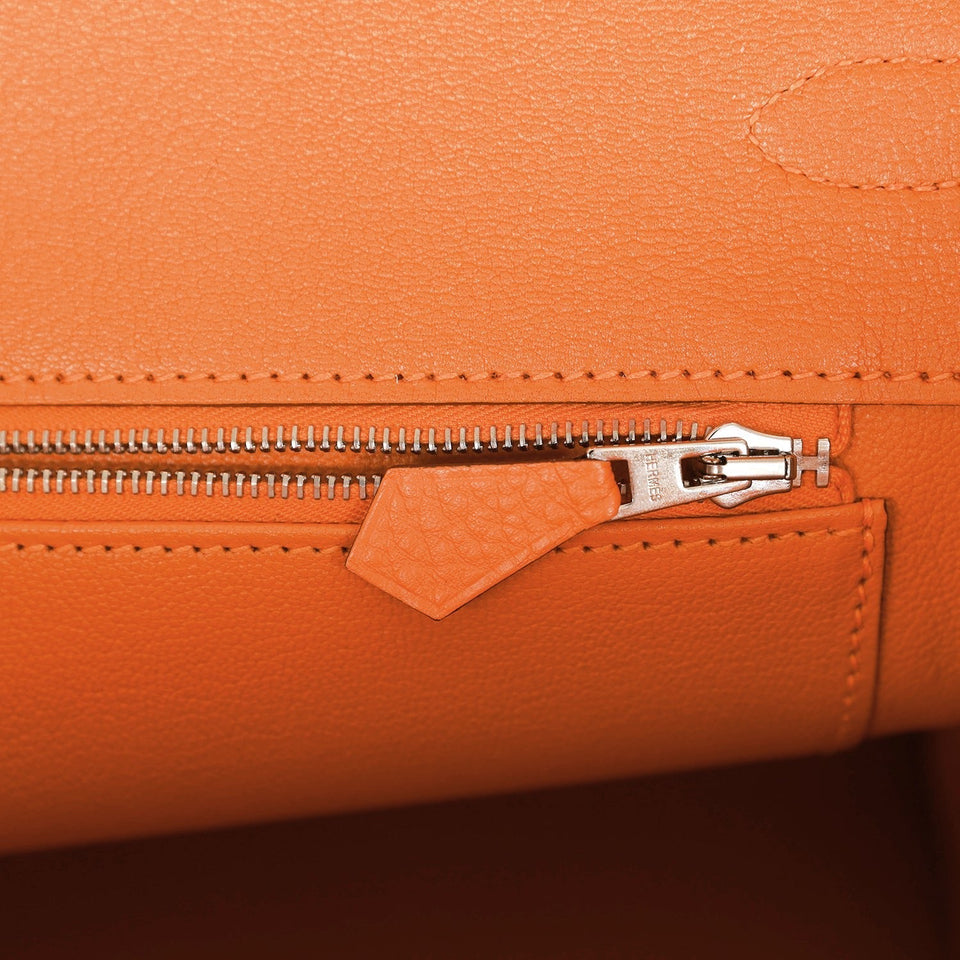 Hermes Birkin 35 Orange H Togo Palladium Hardware
