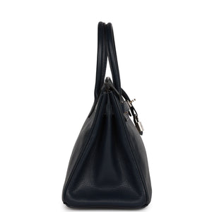 Hermes Birkin 30 Bleu Indigo Vache Liegee Palladium Hardware