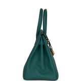 Hermes Birkin 30 Malachite Togo Gold Hardware