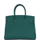 Hermes Birkin 30 Malachite Togo Gold Hardware