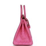 Hermes Birkin 25 Fuchsia Ostrich Palladium Hardware