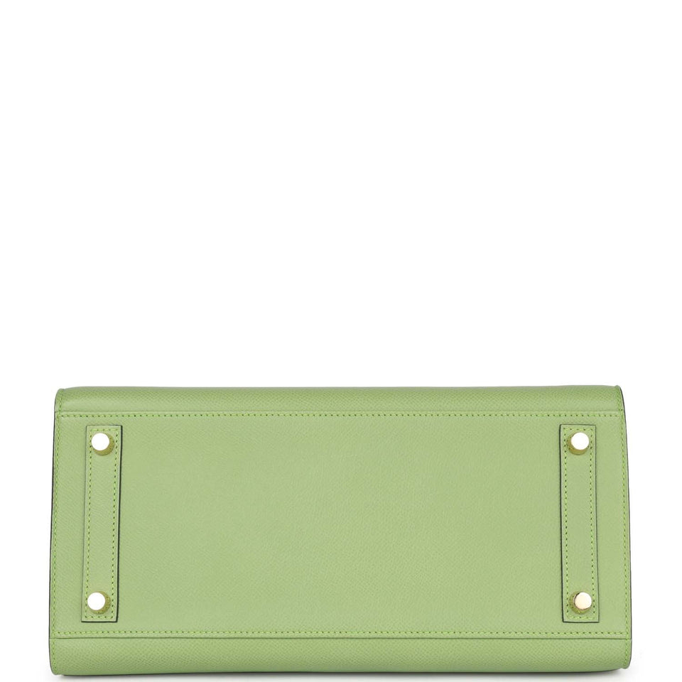 Hermes Birkin Sellier 30 Vert Criquet Epsom Gold Hardware