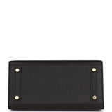 Hermes Birkin Sellier 25 Black Epsom Gold Hardware