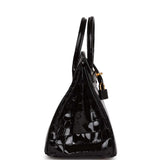 Hermes Birkin 25 Black Shiny Niloticus Crocodile Gold Hardware