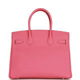 Hermes Birkin 30 Rose Confetti Epsom Palladium Hardware