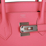 Hermes Birkin 30 Rose Confetti Epsom Palladium Hardware