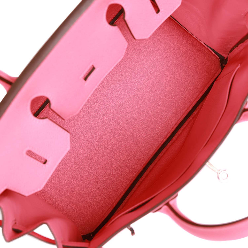 Hermes Birkin 30 Rose Confetti Epsom Palladium Hardware