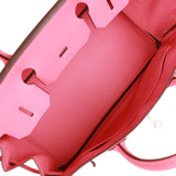 Hermes Birkin 30 Rose Confetti Epsom Palladium Hardware