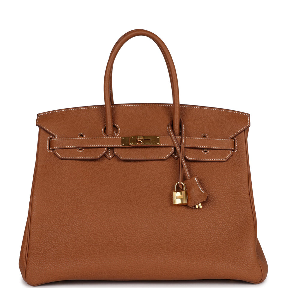 Hermes Birkin 35 Gold Togo Gold Hardware
