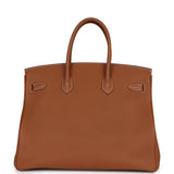 Hermes Birkin 35 Gold Togo Gold Hardware