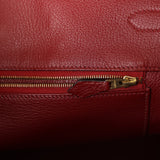Hermes Birkin 35 Rouge H Togo Gold Hardware