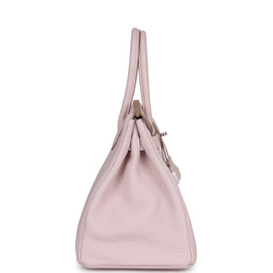 Hermes Birkin 30 Mauve Pale Clemence Palladium Hardware