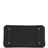Hermes Birkin 25 Black Matte Alligator and Togo Touch Gold Hardware