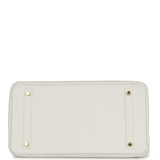Hermes Birkin 35 White Clemence Gold Hardware