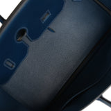 Hermes Birkin 35 Bleu De Prusse Box Calf Guilloch Palladium Hardware
