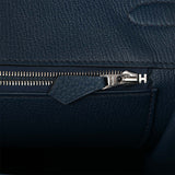 Hermes Birkin 35 Bleu De Prusse Togo Palladium Hardware