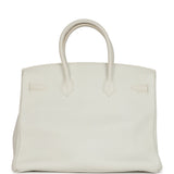 Hermes Birkin 35 White Togo Palladium Hardware