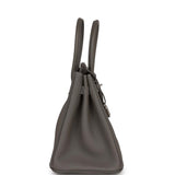 Hermes 3 En 1 Birkin 30 Gris Meyer Togo and Swift Palladium Hardware