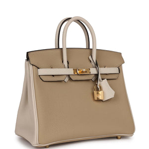 Hermes Special Order (HSS) Birkin 25 Trench and Beton Togo Gold Hardware