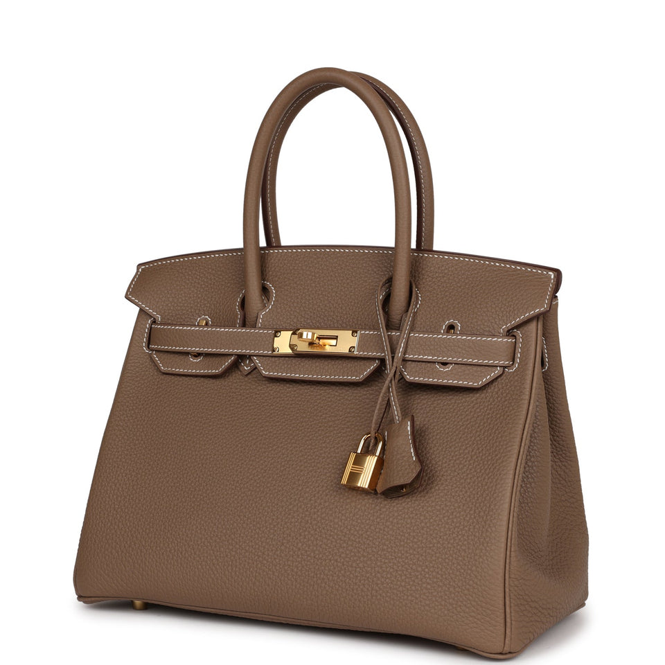 Hermes Birkin 30 Etoupe Togo Gold Hardware