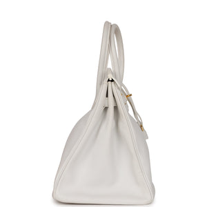 Hermes Birkin 35 White Epsom Gold Hardware