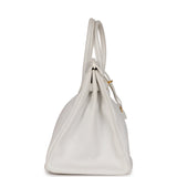 Hermes Birkin 35 White Epsom Gold Hardware