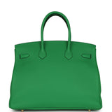 Hermes Birkin 35 Bambou Togo Gold Hardware